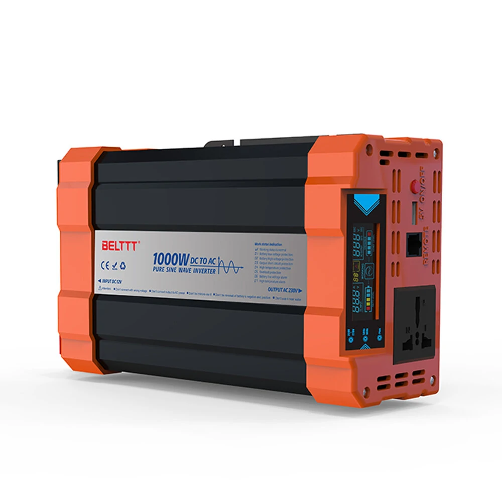 (image for) 1000W/1500W/2000W/3000W/4000W Pure Sine Wave Power Inverter DC24V to AC220V Vehicle Smart Car Inverter with LED Screen