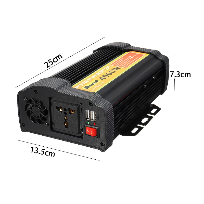 (image for) 4000W Peak Car Power Inverter DC 12V To AC 220V Dual USB Modified Sine Wave Transformer