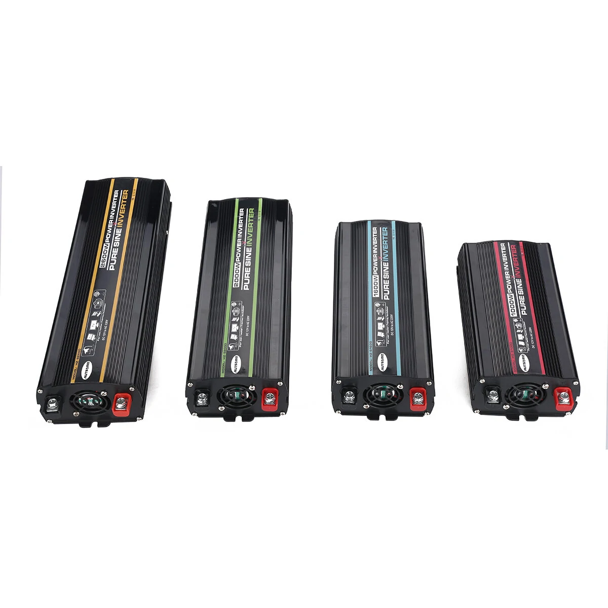 (image for) AUTSOME 12V to 220V Converter Pure Sine Wave Power Inverter Car Solar Dual USB Charger With LED Display