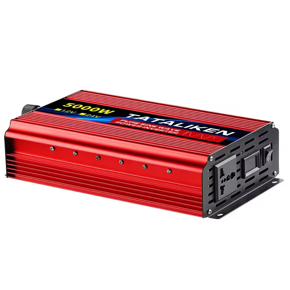 (image for) TATALIKEN Power Inverter 12V 24V to 110-220V Pure Sine Wave 2000W Rated Power 5000W Peak Power Converter Home Inverter